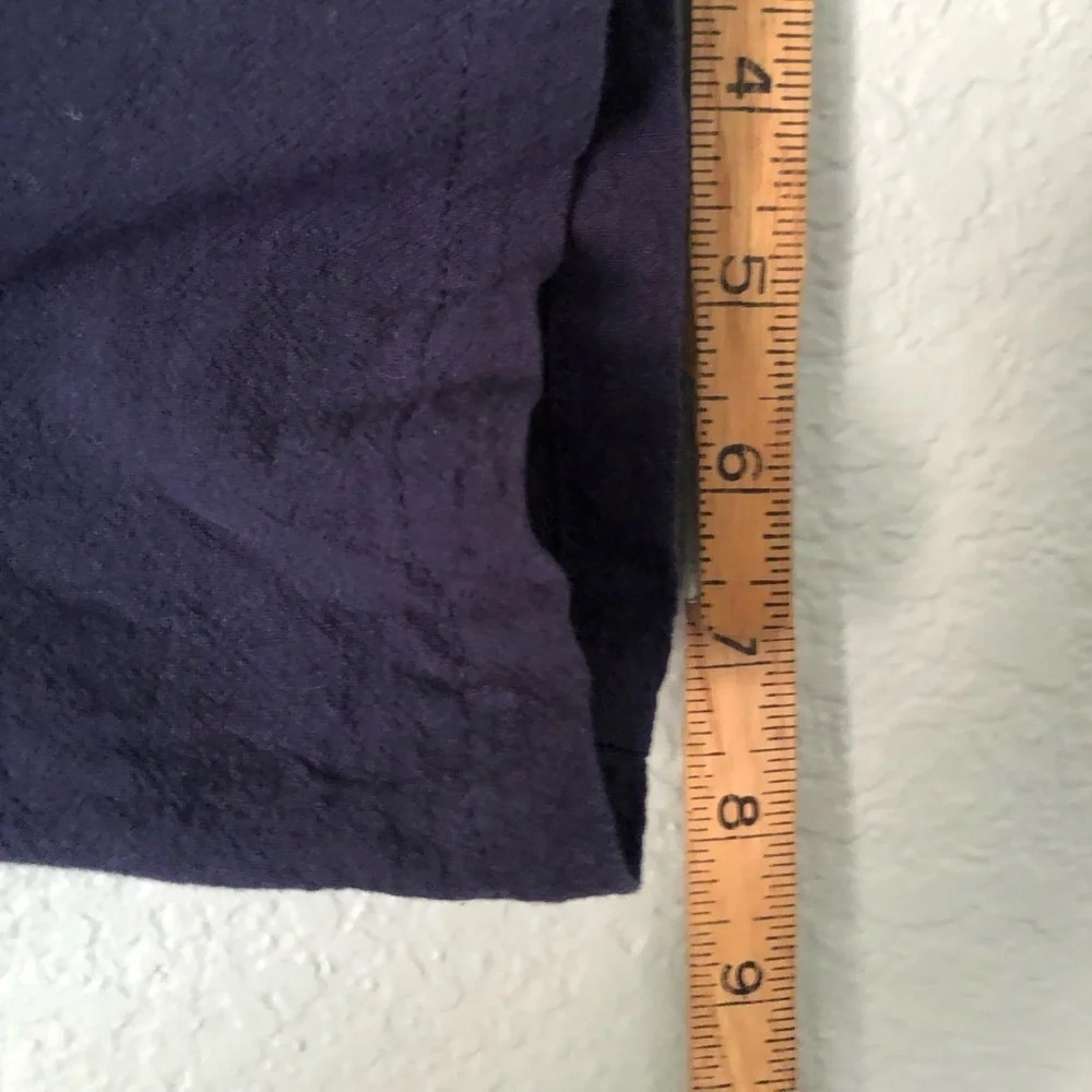 unbranded dark blue flower lace a-line dress labeled 4X see measurements